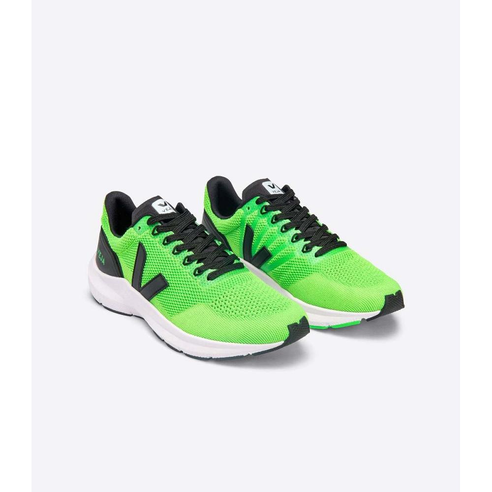 Women's Veja MARLIN V-KNIT Running Shoes Green | SG 375WNB